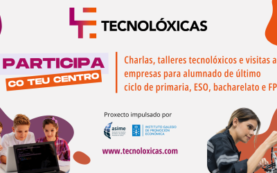 Tecnolóxicas ofrece charlas, talleres e visitas a empresas para centros educativos